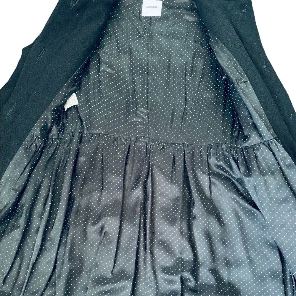 MOSCHINO***Gorgeous Black Wool Coat***US 8 $2450 - Picture 6 of 8